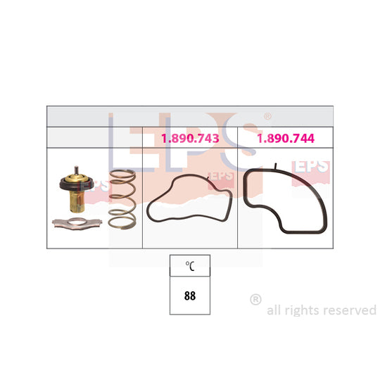 1.880.986 Thermostat, coolant