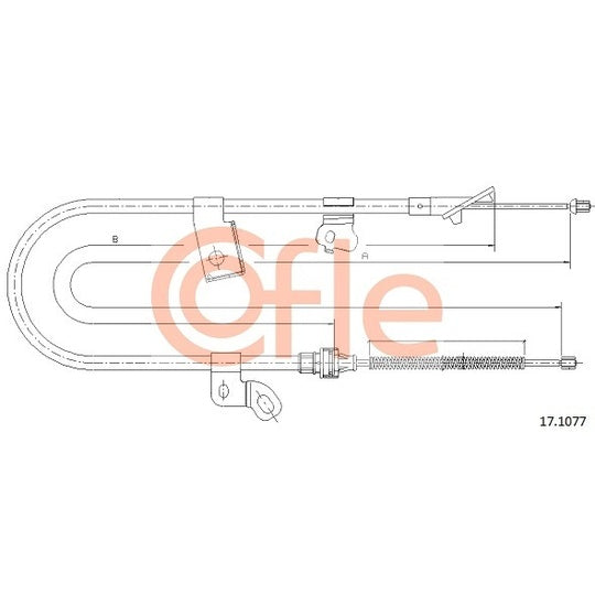17.1077 Cable, parking brake