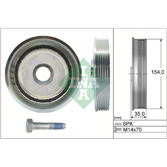 544 0112 20 Belt Pulley Set, crankshaft