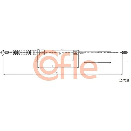 10.7628 Cable, parking brake