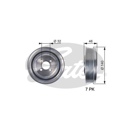 TVD1078 Belt Pulley, crankshaft