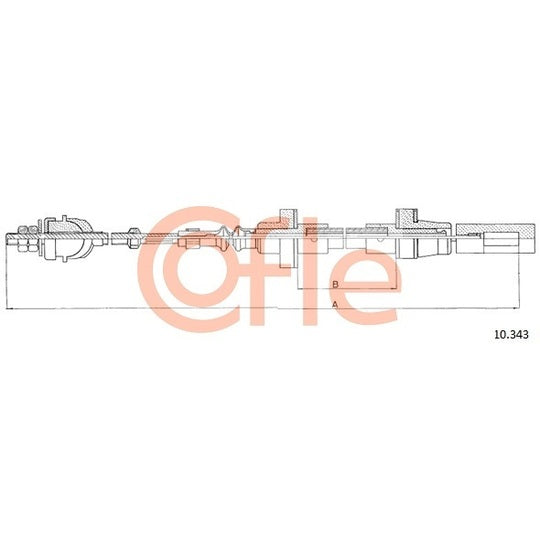 10.343 Clutch Cable