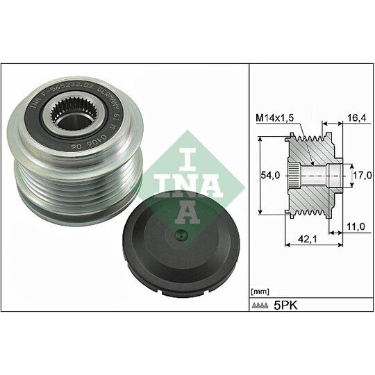 535 0286 10 Alternator Freewheel Clutch