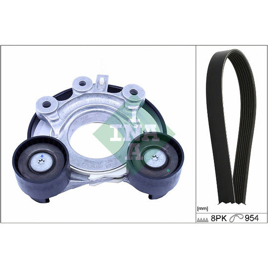 529 0522 10 V-Ribbed Belt Set