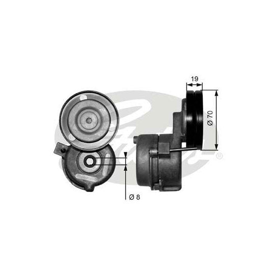 T38558 Belt Tensioner, v-ribbed belt