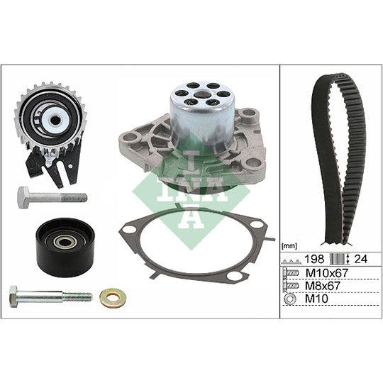 530 0626 30 Water Pump & Timing Belt Set