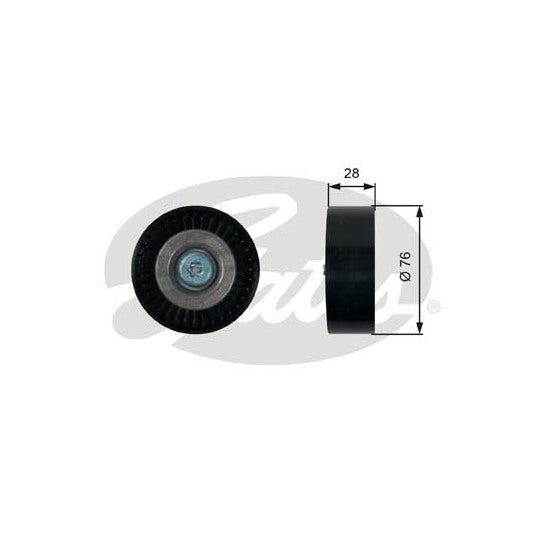 T36423 Deflection/Guide Pulley, v-ribbed belt