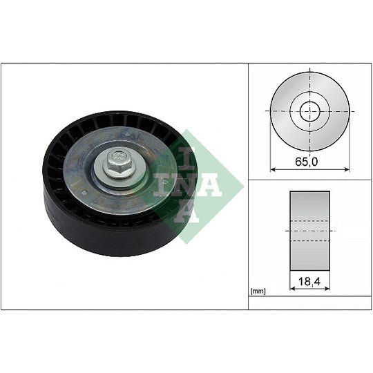 532 0913 10 Deflection/Guide Pulley, v-ribbed belt