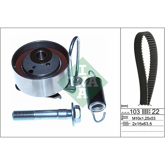 530 0505 10 Timing Belt Set