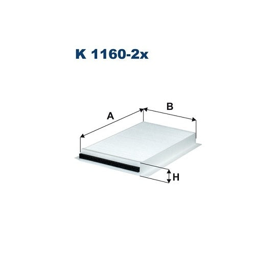 K 1160-2X Filter, interior air