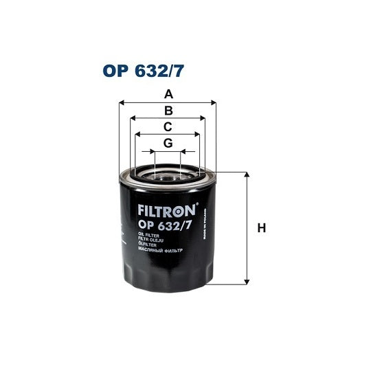 OP 632/7 Oil filter