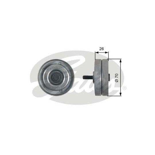 T36466 Deflection/Guide Pulley, v-ribbed belt