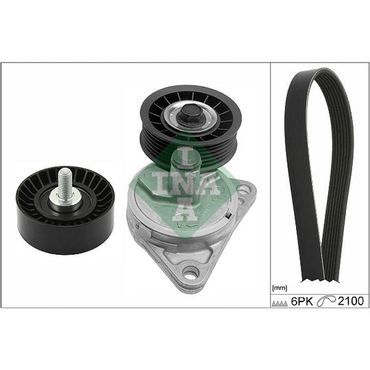 529 0385 10 V-Ribbed Belt Set