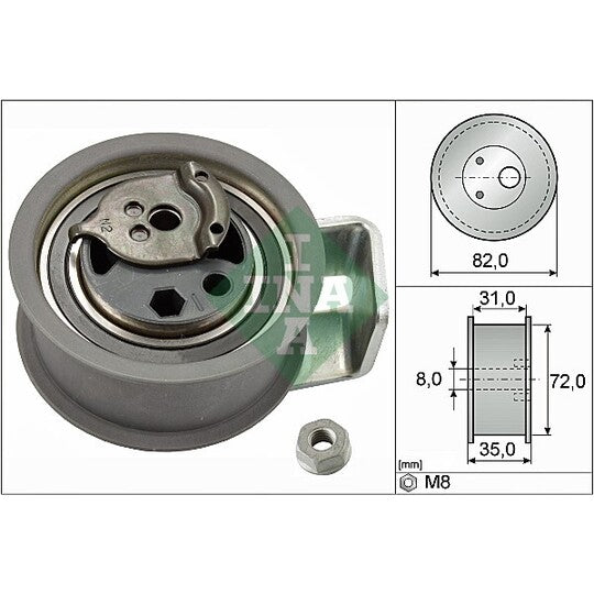 531 0436 20 Tensioner Pulley, timing belt