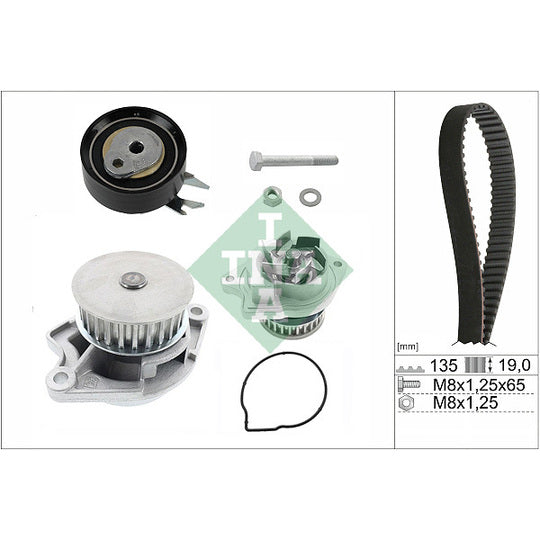 530 0166 31 Water Pump & Timing Belt Set