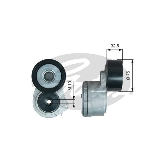 T38724 Belt Tensioner, v-ribbed belt