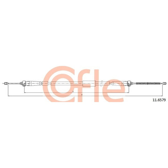 11.6579 Cable, parking brake