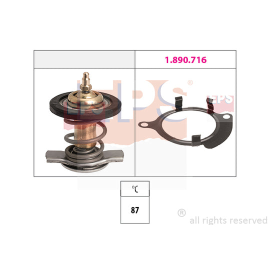 1.880.820 Thermostat, coolant