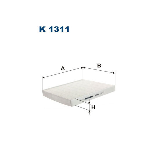K 1311 Filter, interior air