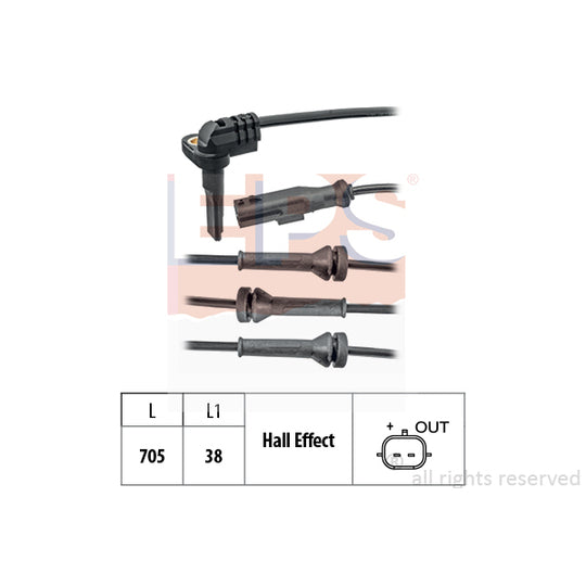 1.960.102 Sensor, wheel speed