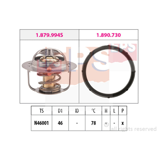 1.879.994 Thermostat, coolant