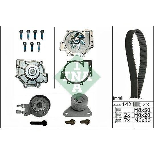 530 0467 30 Water Pump & Timing Belt Set