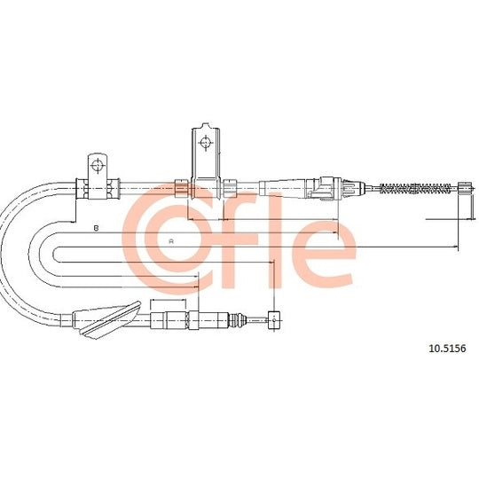 10.5156 Cable, parking brake