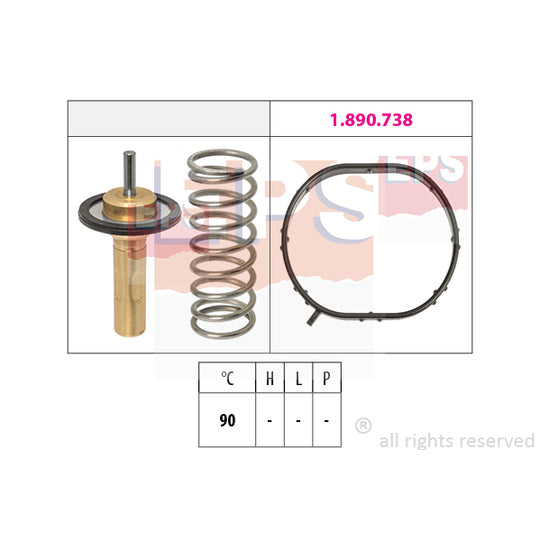 1.880.974 Thermostat, coolant