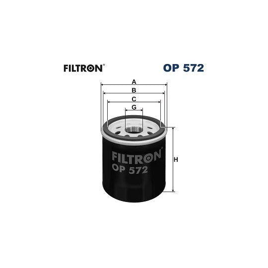 OP 572 Oil filter