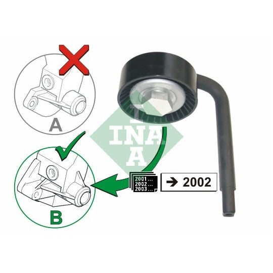 531 0790 10 Tensioner Pulley, v-ribbed belt