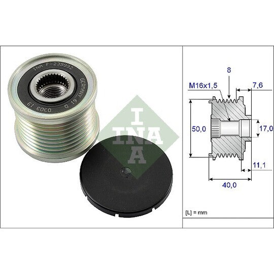 535 0119 10 Alternator Freewheel Clutch