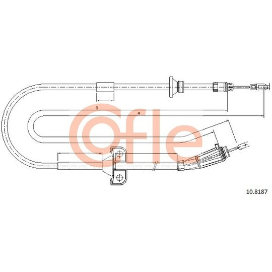 10.8187 Cable, parking brake