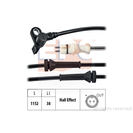 1.960.198 Sensor, wheel speed