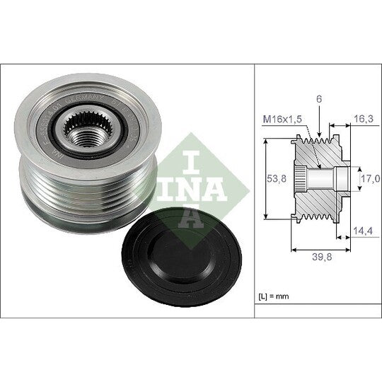 535 0170 10 Alternator Freewheel Clutch