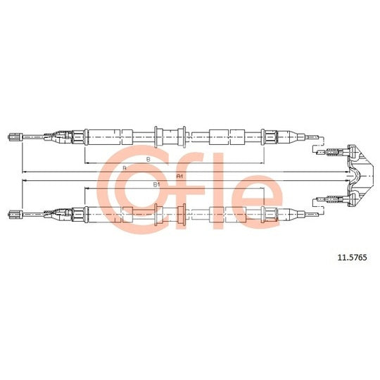 11.5765 Cable, parking brake
