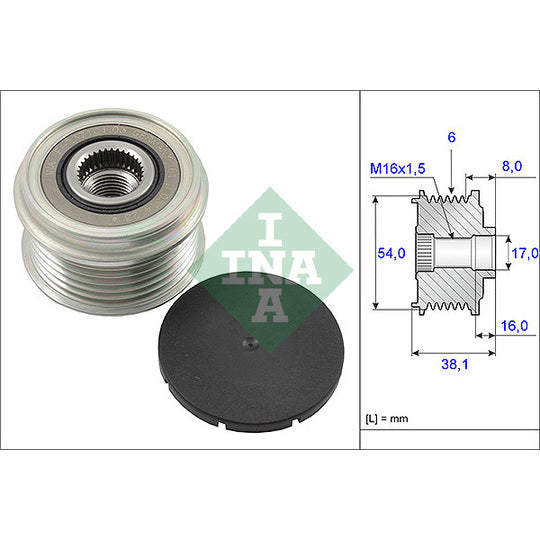 535 0063 10 Alternator Freewheel Clutch