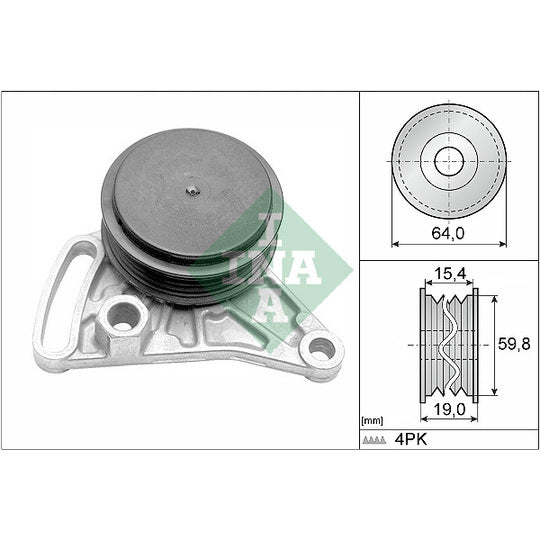 531 0309 10 Tensioner Pulley, v-ribbed belt