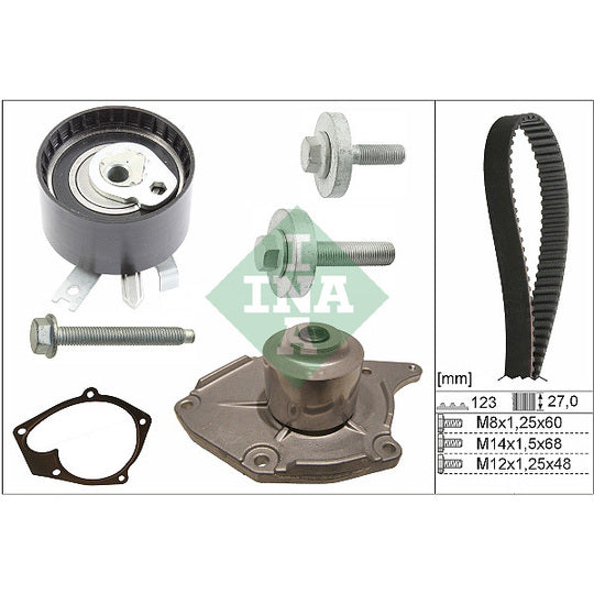 530 0197 31 Water Pump & Timing Belt Set