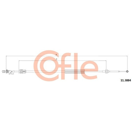 11.3884 Cable, manual transmission