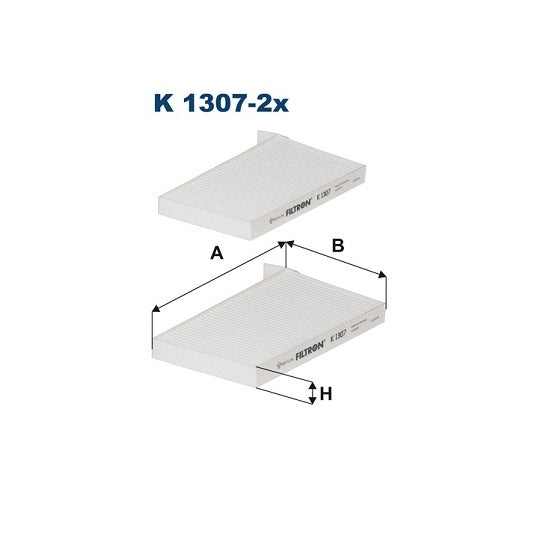 K 1307-2X Filter, interior air