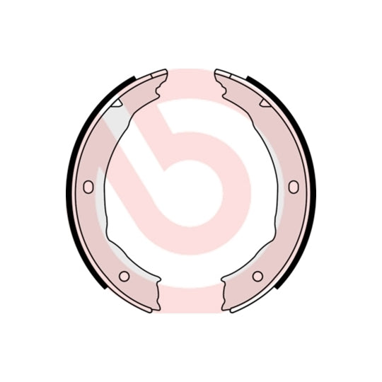 S 61 540 Brake Shoe Set, parking brake