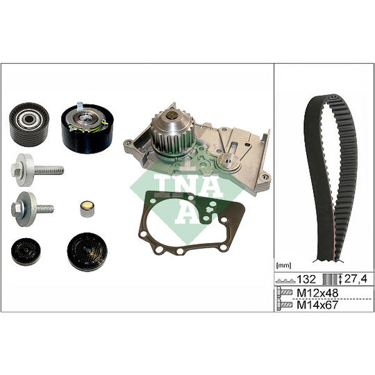 530 0639 30 Water Pump & Timing Belt Set
