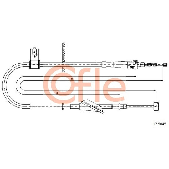 17.5045 Cable, parking brake