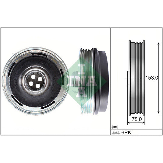 544 0169 10 Belt Pulley, crankshaft