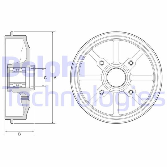 BFR484 Brake Drum