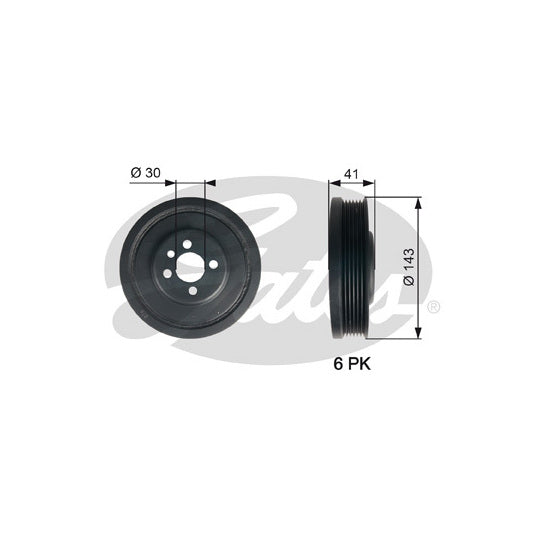 TVD1001 Belt Pulley, crankshaft