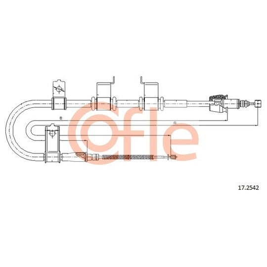 17.2542 Cable, parking brake
