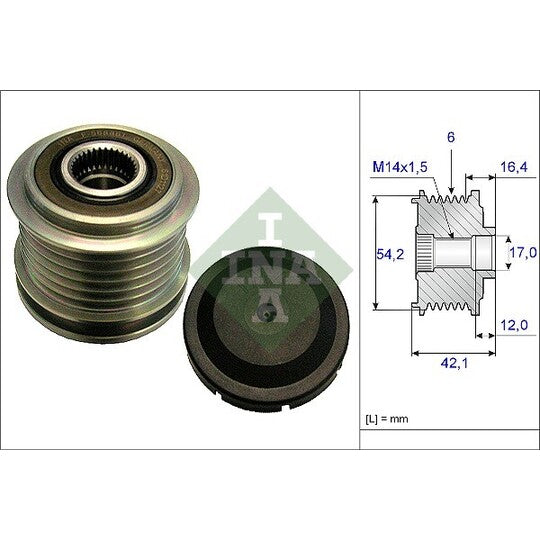 535 0181 10 Alternator Freewheel Clutch