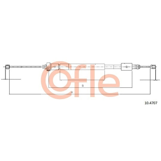 10.4707 Cable, parking brake