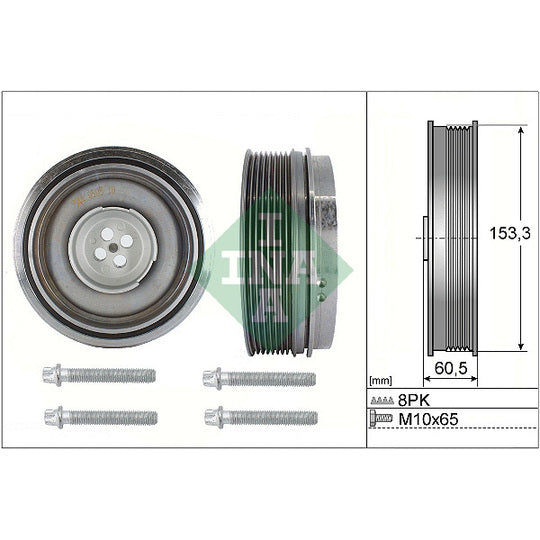 544 0505 20 Belt Pulley Set, crankshaft